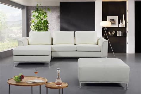 Modern Cream Leather Sectional Sofa - Furniture That Looks Great!