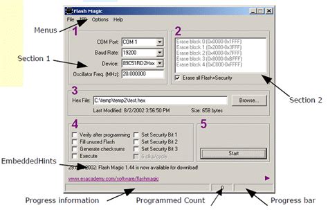 How to use FlashMagic for programming 89V51RD2 ? | circuits4you.com