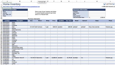 Sample, Example & Format Templates: Inventory Control Spreadsheet Free ...