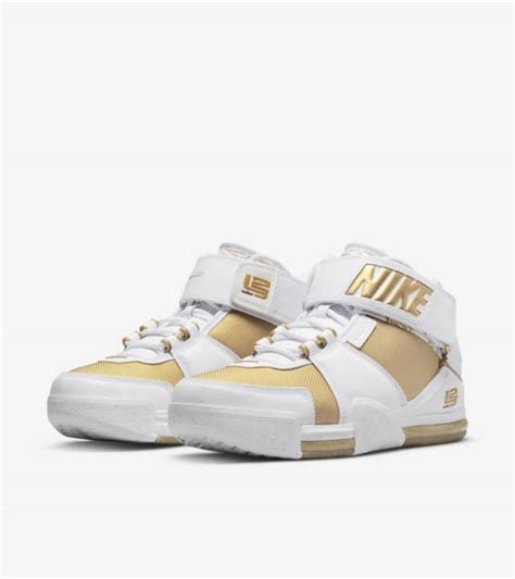 LeBron 2 'Metallic Gold and White' (DJ4892-100) Release Date. Nike SNKRS MY