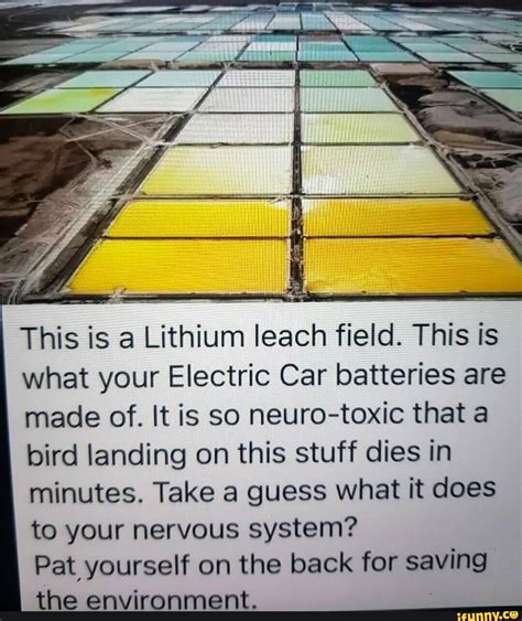 This is a Lithium leach field. This is what your Electric Car batteries ...