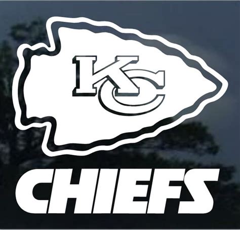 KANSAS CITY CHIEFS vinyl decal car window bumper. mirror | Etsy