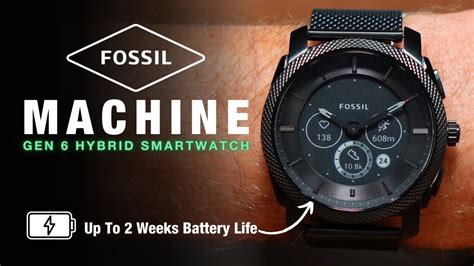 Review: Fossil Machine Gen 6 Hybrid Smartwatch - A Battery Beast! - YouTube