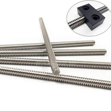 Tr8*2 Metric ACME Lead Screw Optional from 100mm~1500mm – BULK-MAN 3D