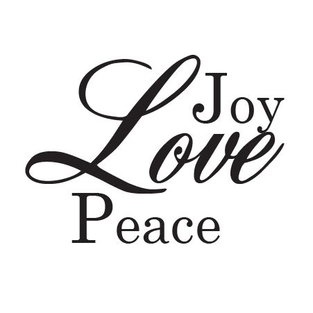 Joy Love Peace Wall Quotes™ Decal | WallQuotes.com