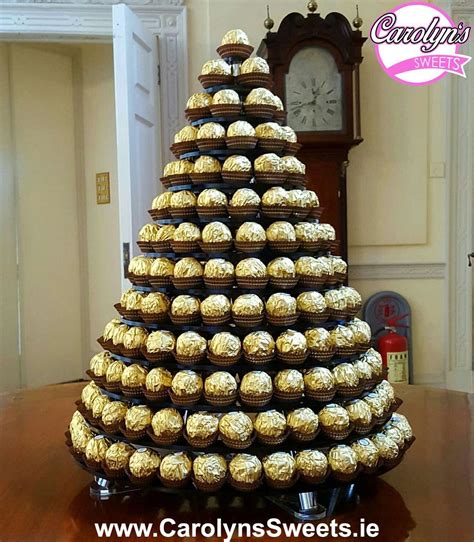 Ferrero Rocher Hire from Carolyn's Sweets.ie. Ferrero Hearts & Pyramids