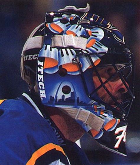 Grant Fuhr, St. Louis Blues mask | Goalie mask, Goalie, Blue mask