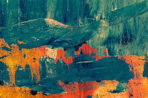 Teal and Orange Abstract Painting · Free Stock Photo