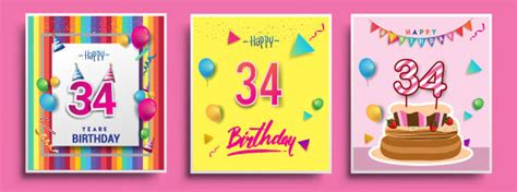 140+ 34th Birthday Illustrations, Royalty-Free Vector Graphics & Clip ...