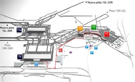 Aeropuerto de Madrid Barajas. Terminal T1, T2, T3, T4 S