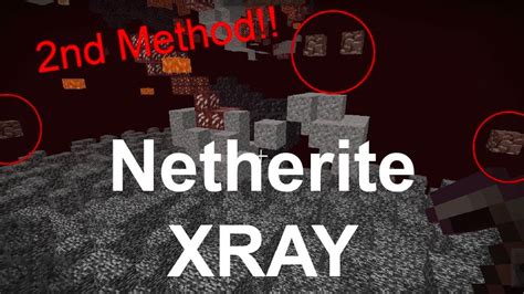 Netherite XRAY MCPE | Another Way to Do it? - YouTube