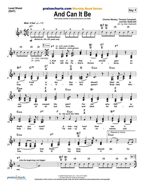 And Can It Be | Sheet Music Direct