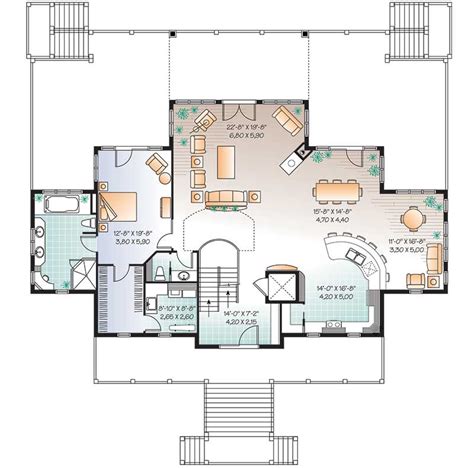 Beach House Mansion Floor Plan - floorplans.click