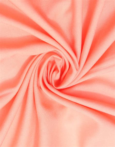 Peach Color Plain Lizzy Bizzy Dress Material Fabric - Charu Creation