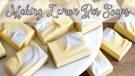 Making Lemon Bar Cold Process Soap with Recipe! | MO River Soap - YouTube