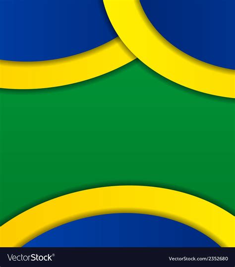 Abstract background in brazil flag colors Vector Image