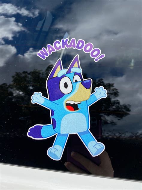 WACKADOO Bluey Car Stickers | Etsy