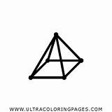 Square Pyramid Coloring Pages For Kids  Free sketch template