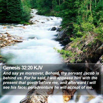 Genesis 32 Scripture Images - Genesis Chapter 32 KJV Bible Verse Pictures