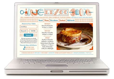 Le Zoo restaurant branding - Grits & Grids