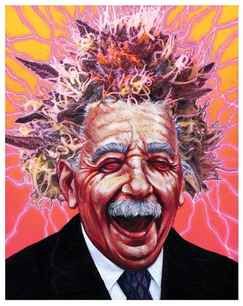 Albert Pinestein Funny portrait Einstein stoner art | Etsy