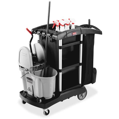 Rubbermaid Commercial High Capacity Executive Cleaning Cart, Black ...