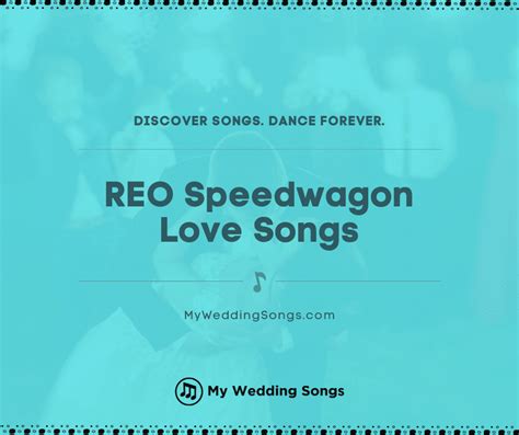 REO Speedwagon Love Songs for a Wedding Playlist