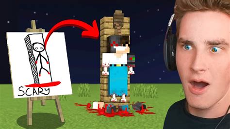 I Scared my Friend with //DRAW in Minecraft - YouTube