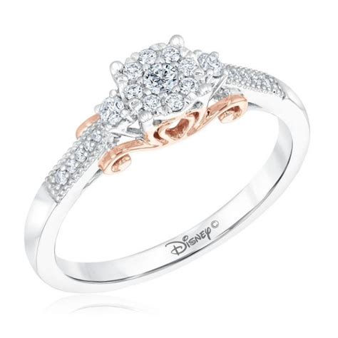 Enchanted Disney Fine Jewelry Cinderella's Carriage Diamond Engagement Ring 1/5ctw | REEDS Jewelers