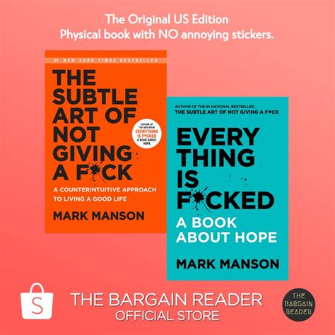 [2 BOOKS] The Mark Manson Bestselling Bundle by Mark Manson | Shopee Philippines