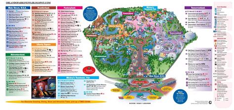 Magic Kingdom park map - Orlando Theme Park News