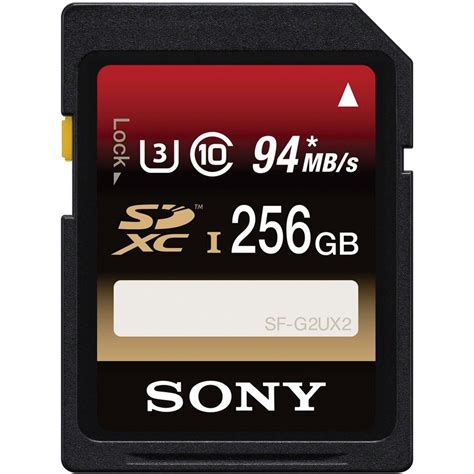 Sony 256GB High-Speed UHS-I SDXC U3 Memory Card SFG2UX2/TQ B&H