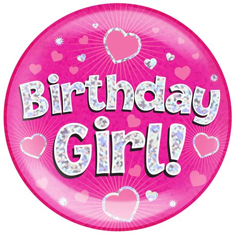 Pink Jumbo Birthday Girl Badge | Birthday Badge | Newbury