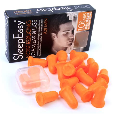 20 Foam Ear Plugs for Sleeping 37dB Snoring/Noise Reduction + Free Case | eBay