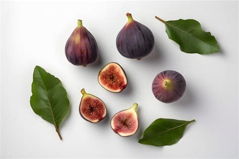 Premium AI Image | Figs on white background ai generative