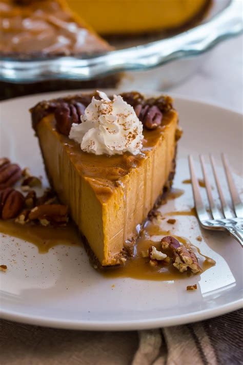 Sweet Potato Pecan Pie with salted bourbon maple caramel - Plant Craft