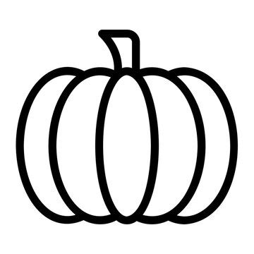 Tall Pumpkin Outline Clipart Food