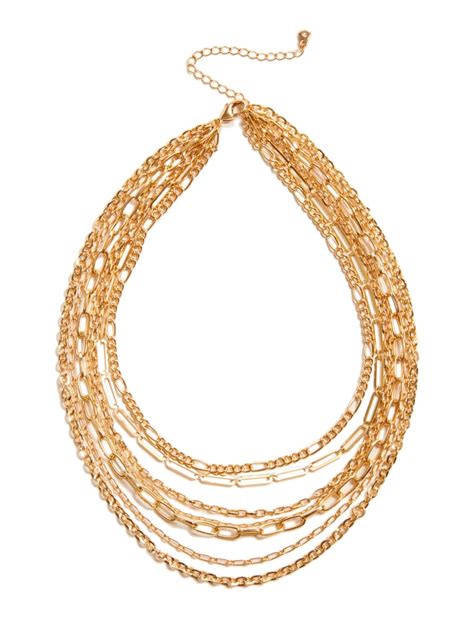 Gold-Tone Layered Chain Necklace | Marciano