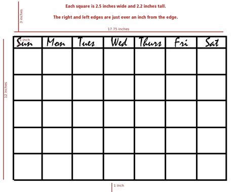 Free Printable 7 Day Weekly Calendar