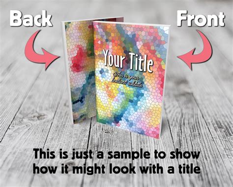 6x9 Colorful KDP Book Cover Design PSD & PNG 6x9 White 150 Pages Kindle ...