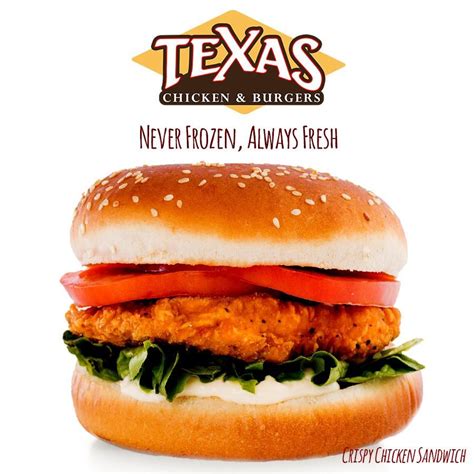 Come try our crispy chicken sandwich ! www.texaschickenandburgers.com # ...