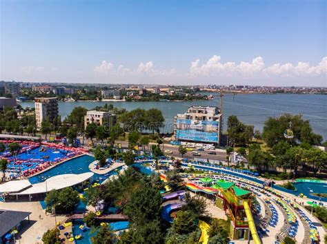 Aqua park Aqua Magic editorial stock photo. Image of constanta - 26248138