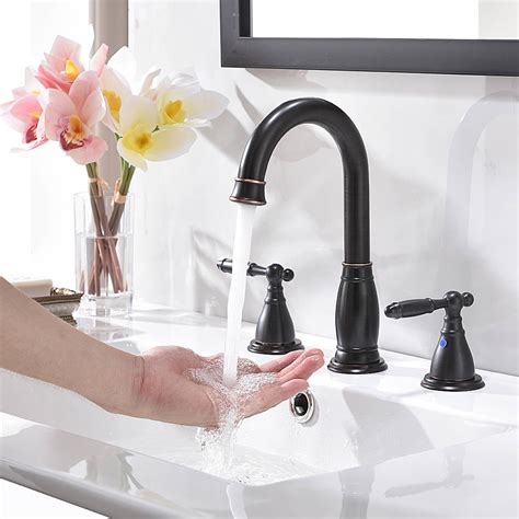 2-Handle 8 inch Widespread Oil Rubbed Bronze Bathroom Faucets By ...