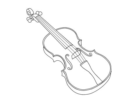 Violin Outline SVG, Violin SVG, Violin Outline Clipart, Violin Files ...