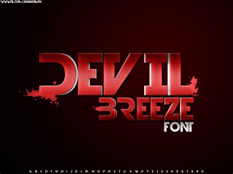 Devil Breeze Font by johny01 on DeviantArt