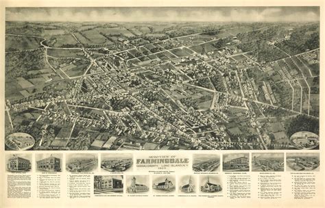 Historic Map - Farmingdale, NY - 1925 | World Maps Online