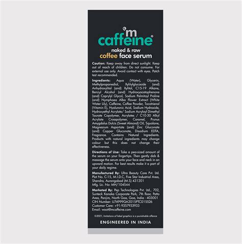 Buy Coffee Face Serum For 72 Hrs Hydration With Hyaluronic Acid - 40ml Online In India – mCaffeine