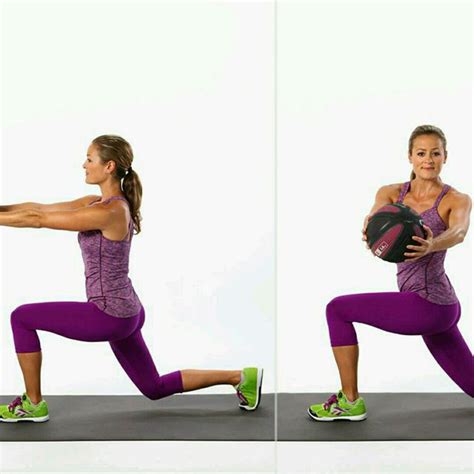 Medicine Ball Lunge With Twist by Silas Eisenback - Exercise How-to ...