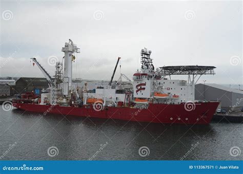 Aberdeen -Scotland- Harbour, Main Gateway for the North Sea Oil and Gas ...