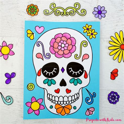 Sugar Skull Craft for Kids - Etsy